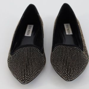 Steve Madden Pointy Toe Allover Studding Flats